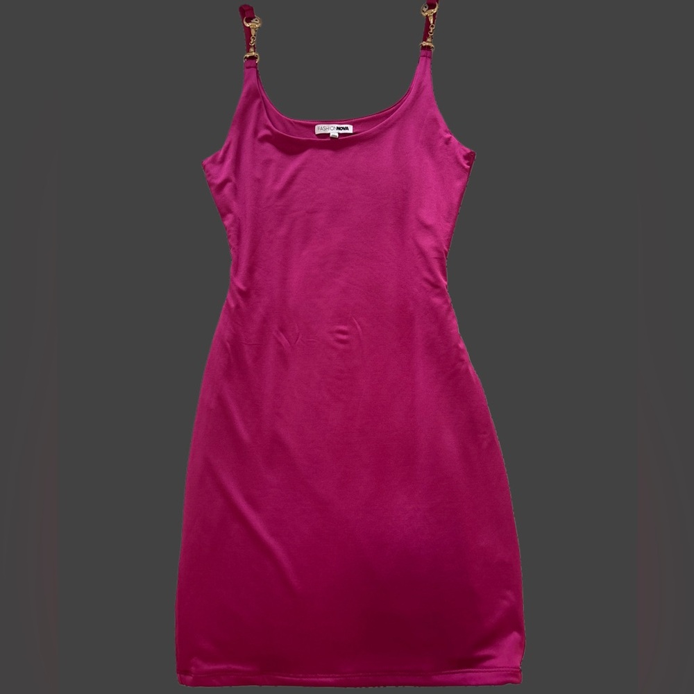 fuchsia short dress